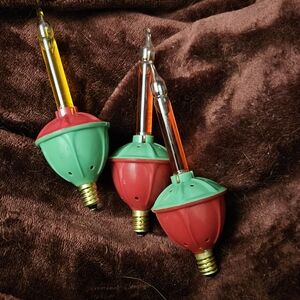 Vintage Christmas Kringle 7 Piece Bubble Lights Holiday Decor